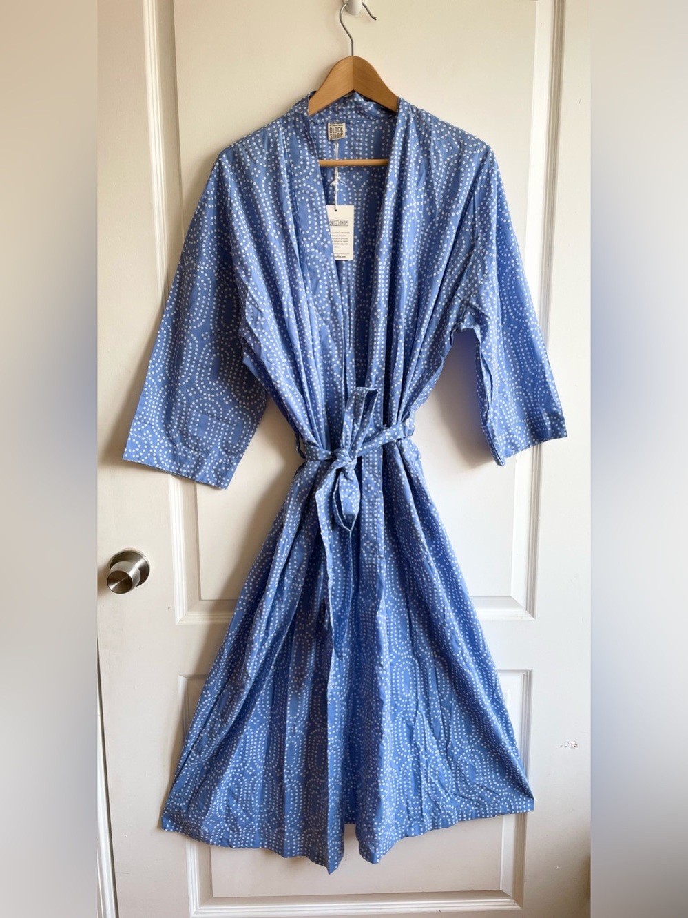 Block Shop Textiles Polka Dot Robe One Size New With Tags